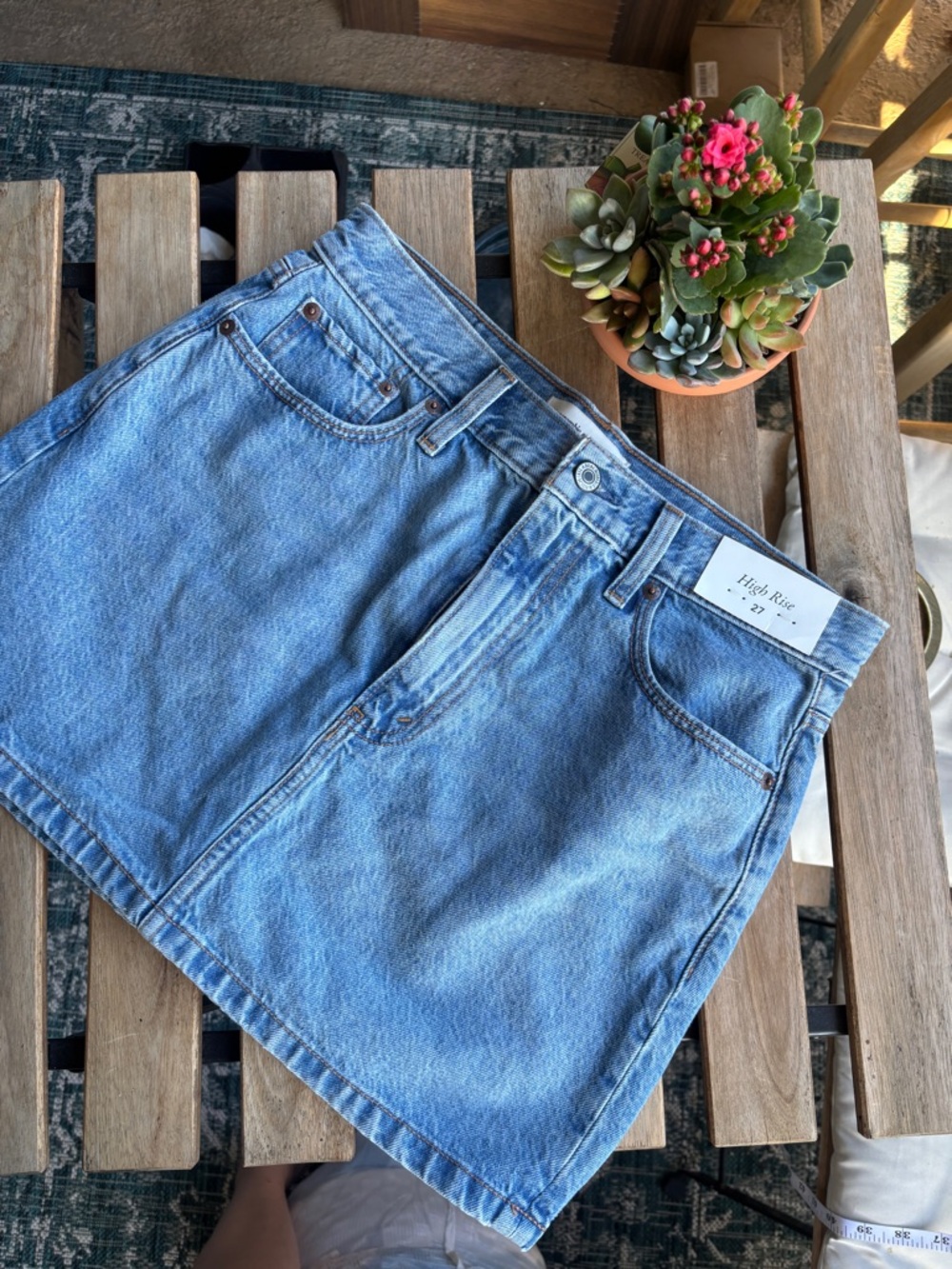 Abercrombie and Fitch Denim Skirt Size 27 NWT